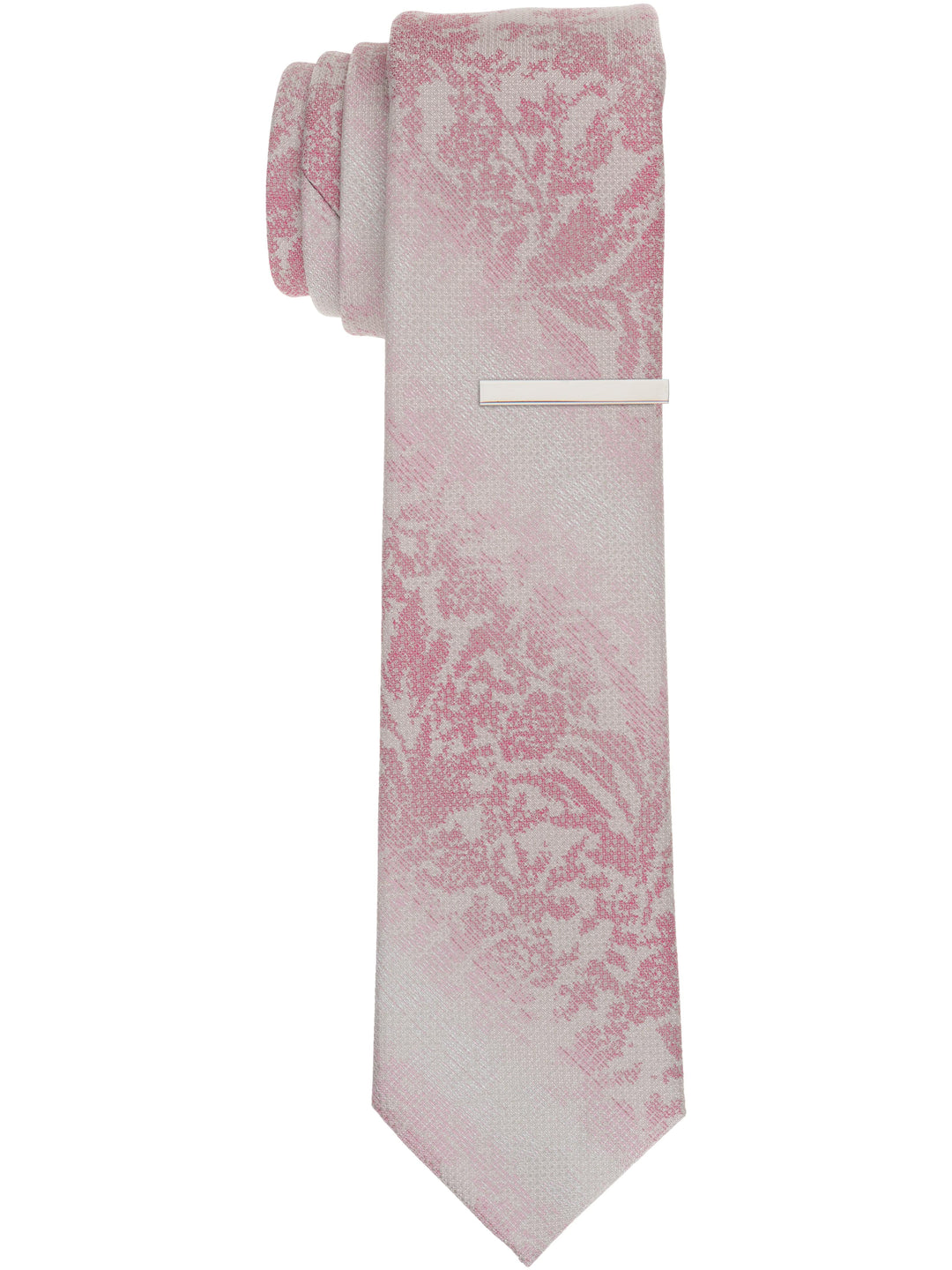 Andrelle Floral Slim Tie (Pink) 