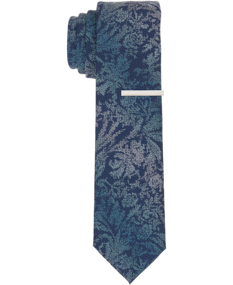 Andrelle Floral Slim Tie (Turquoise) 