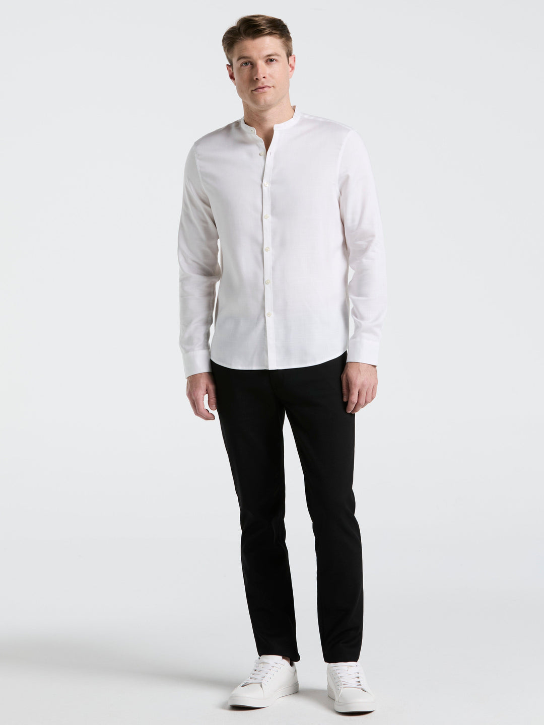 Banded Collar Shirt Perry Ellis Banded Collar Shirt Perry Ellis