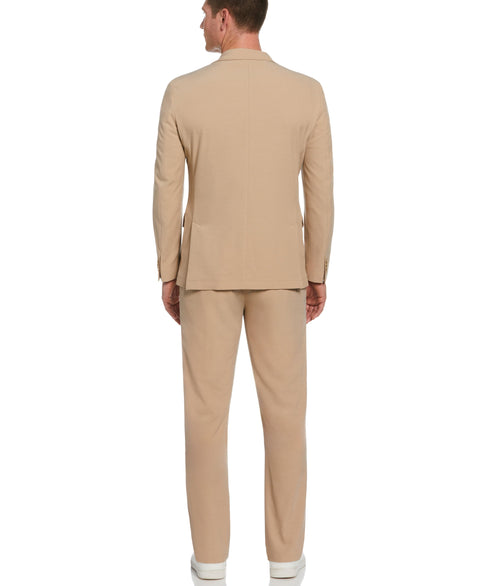 Slim Fit Tan Stretch Tech Suit