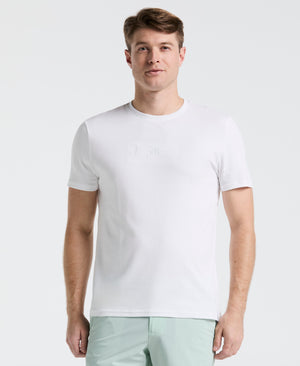 Bold Signature Crew Neck Tee (Bright White) 