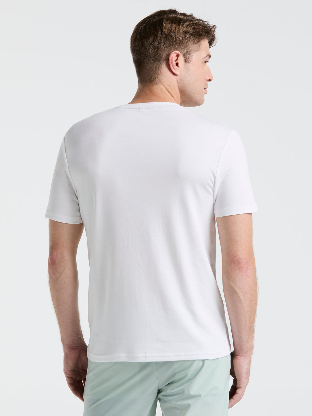 Bold Signature Crew Neck Tee (Bright White) 