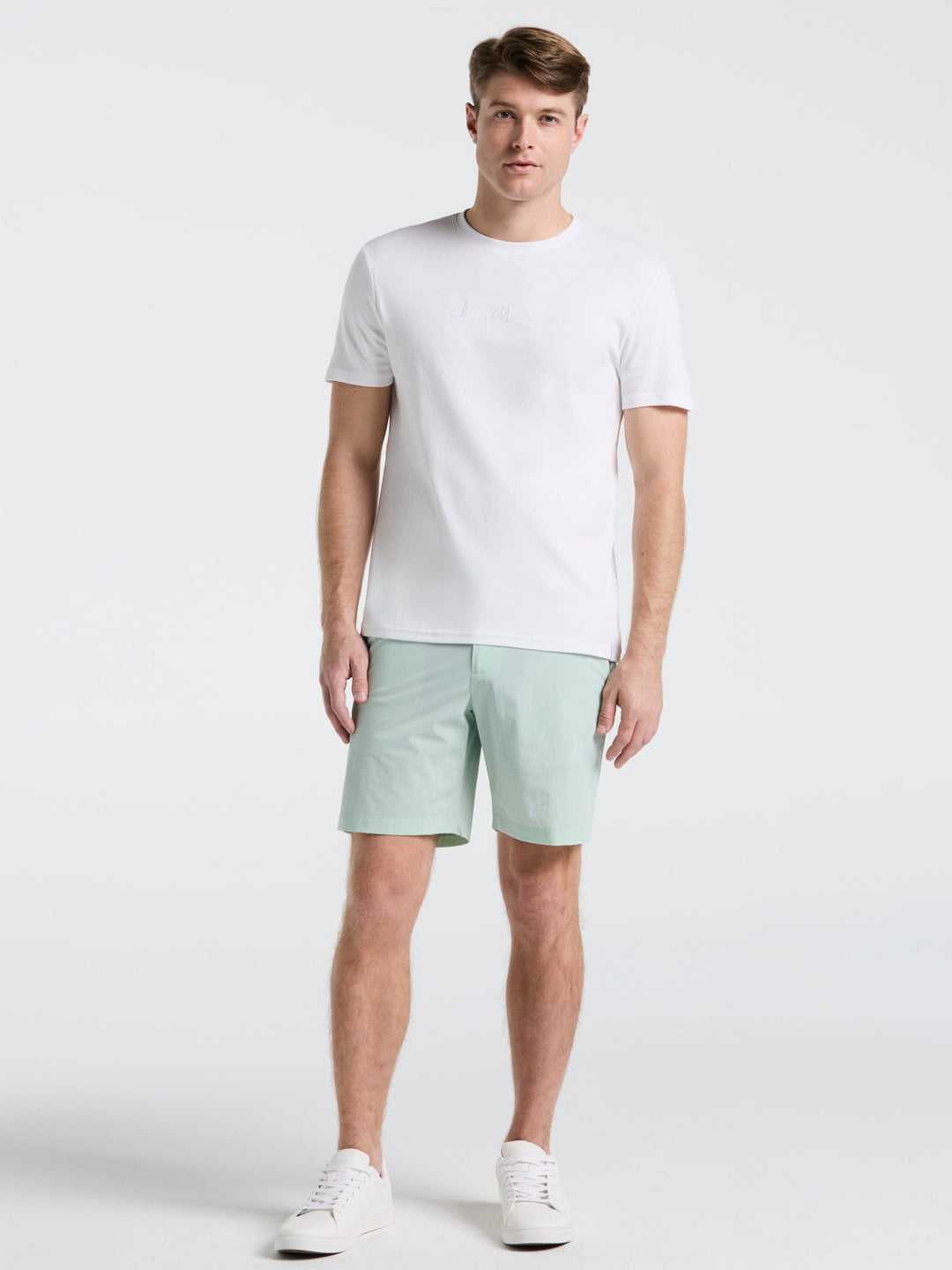 Bold Signature Crew Neck Tee (Bright White) 