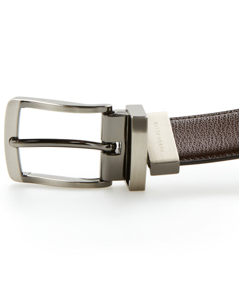 Burnished Edge Belt (Burnished Edge Brn/Blk) 