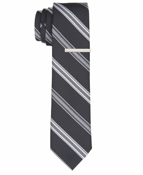 Calvor Stripe Black Tie (Black) 