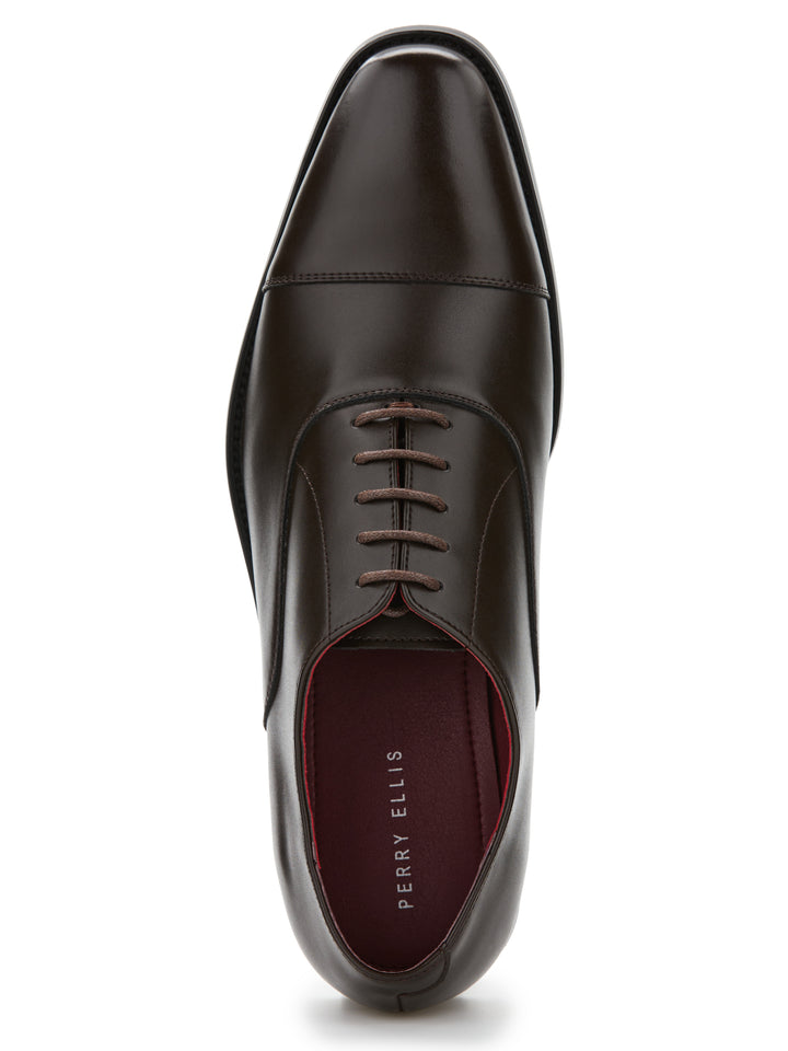 Cap Toe Dress Shoe (Coffee) 