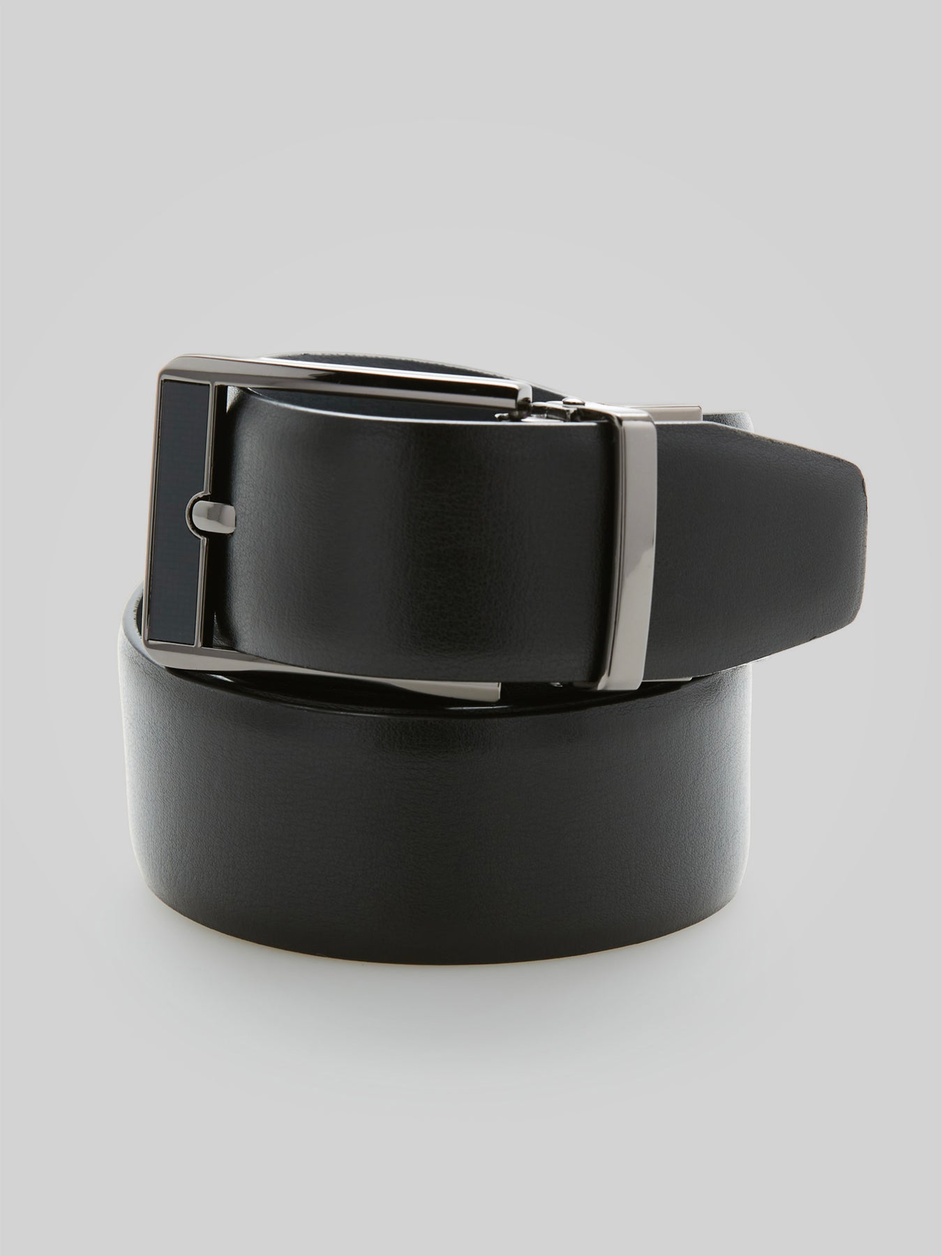 小物 W double reversible leather belt ovy Carbon Leather Reversible Belt – Perry Ellis