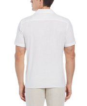 Short Sleeve Chain Stitch Cotton Shirt (Bright White) 