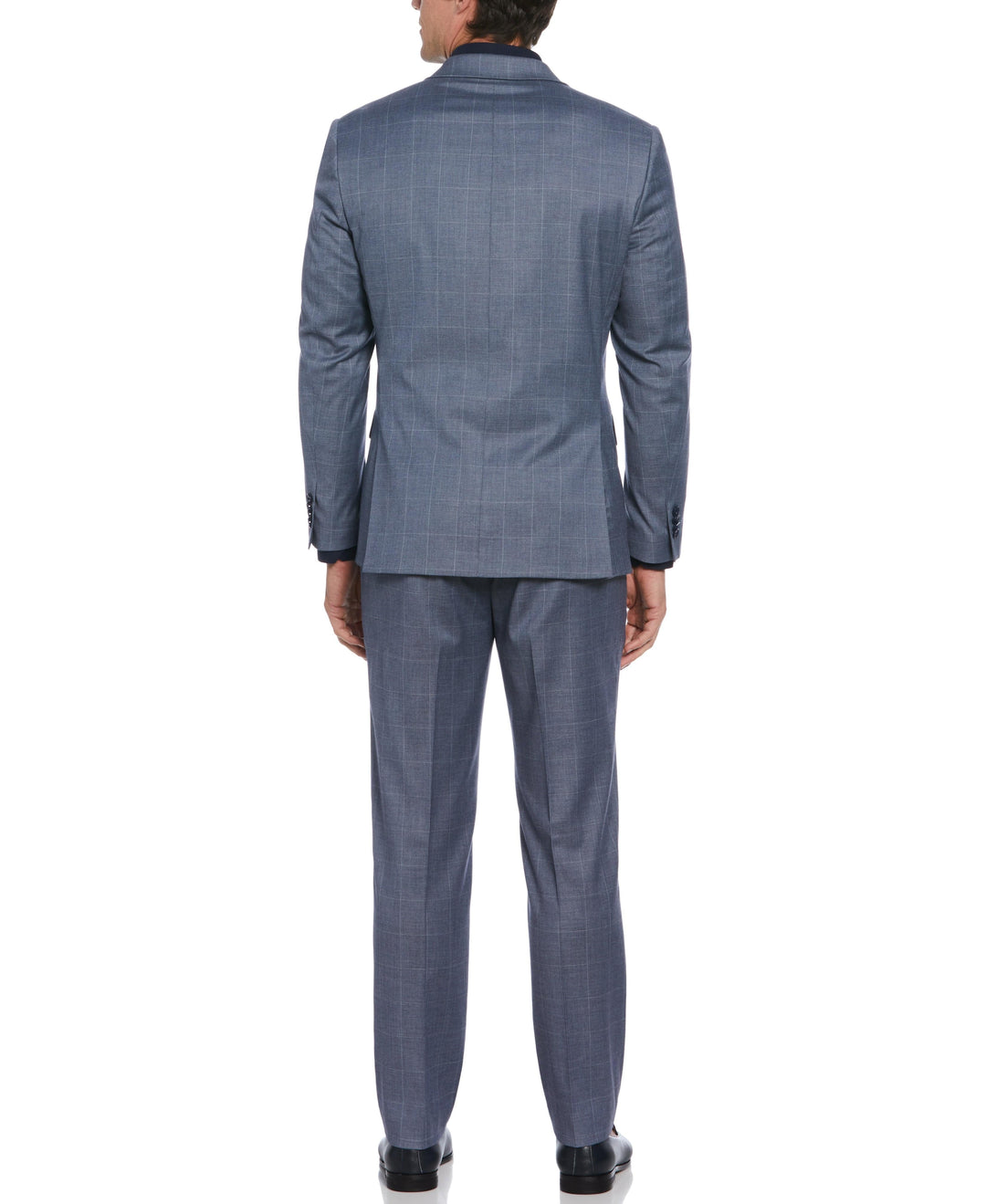 Gray Plaid Suit Jacket (Denim) 