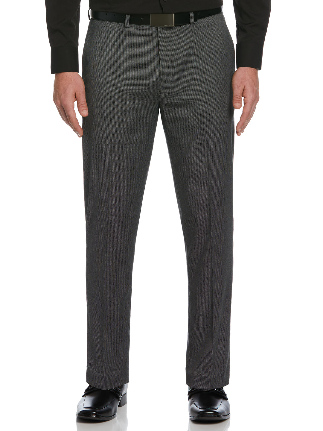 classic fit dress pants Beige Slim Fit Dress Pants Flat Front Pre-hemmed main image 0