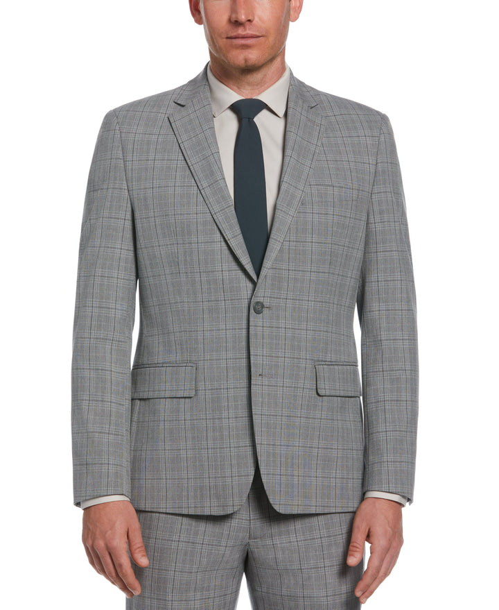 Stretch Gray Fashion Suit Jacket (Grey) 