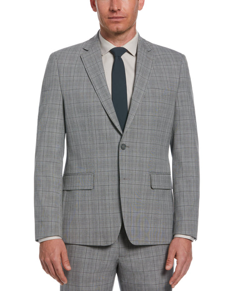 Stretch Gray Fashion Suit Jacket (Grey) 