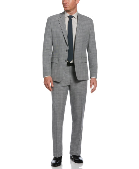 Stretch Gray Fashion Suit Jacket (Grey) 