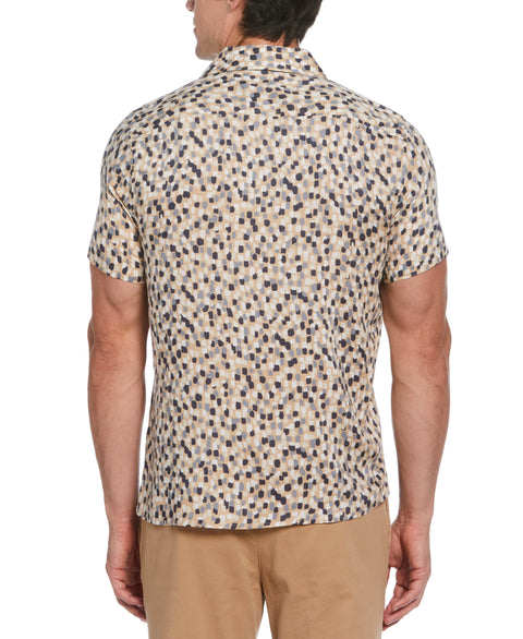 Confetti Print Camp Shirt (White Pepper) 