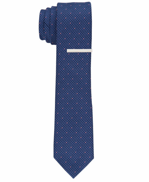Conley Neat Slim Tie (Navy) 