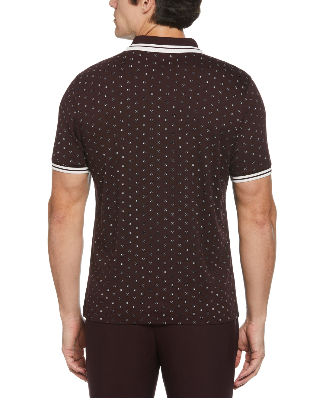 Contrast Dotted Polo (Port) 