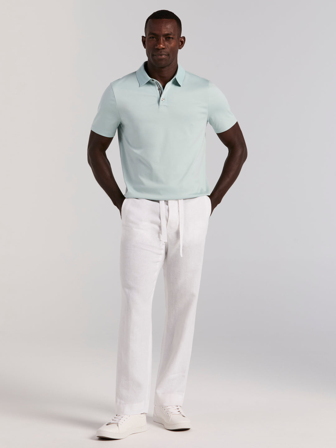 Interlock Polo Shirt (Cloud Blue) 