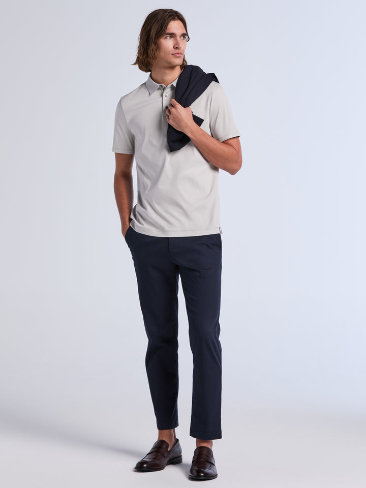 Interlock Polo Shirt (Gray Violet) 