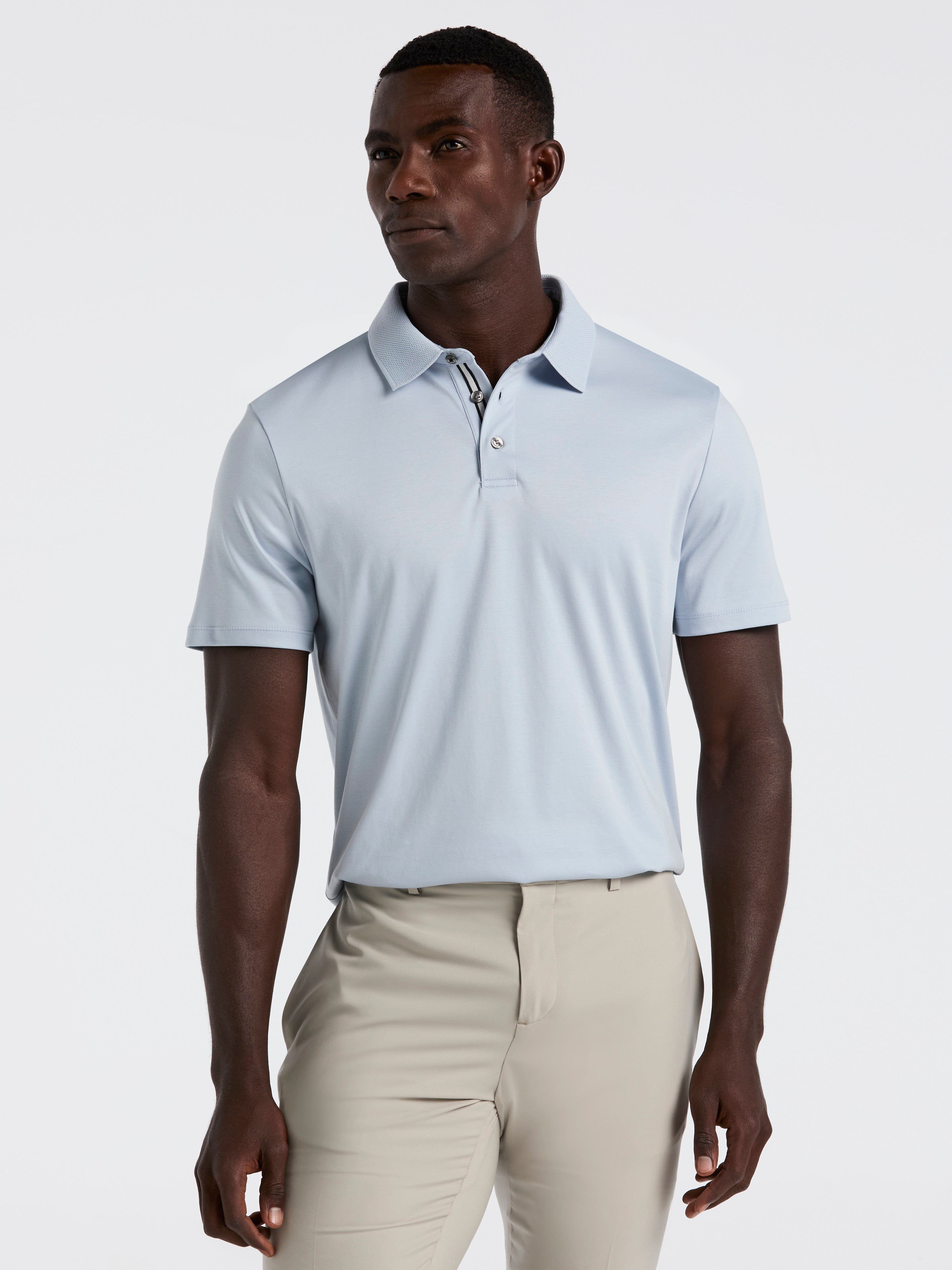 Perry Ellis Men's Cool Interlock Polo Shirt