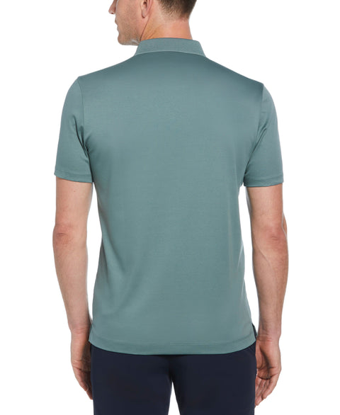 Cool Interlock Textured Polo (North Atlantic#color_north-atlantic