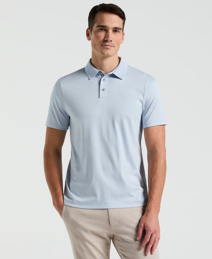 Cool Interlock Textured Polo (Kentucky Blue) 