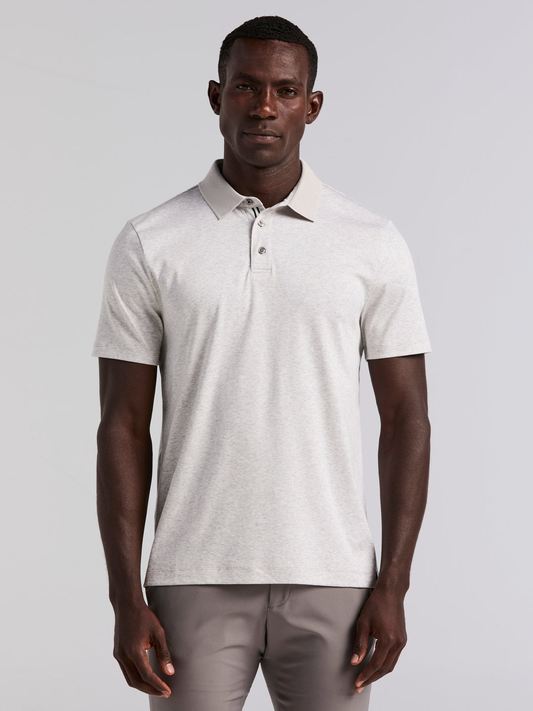 Interlock Polo Shirt (Moonstruck Heather) 