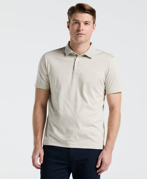 Cool Interlock Textured Polo (Moonstruck) 