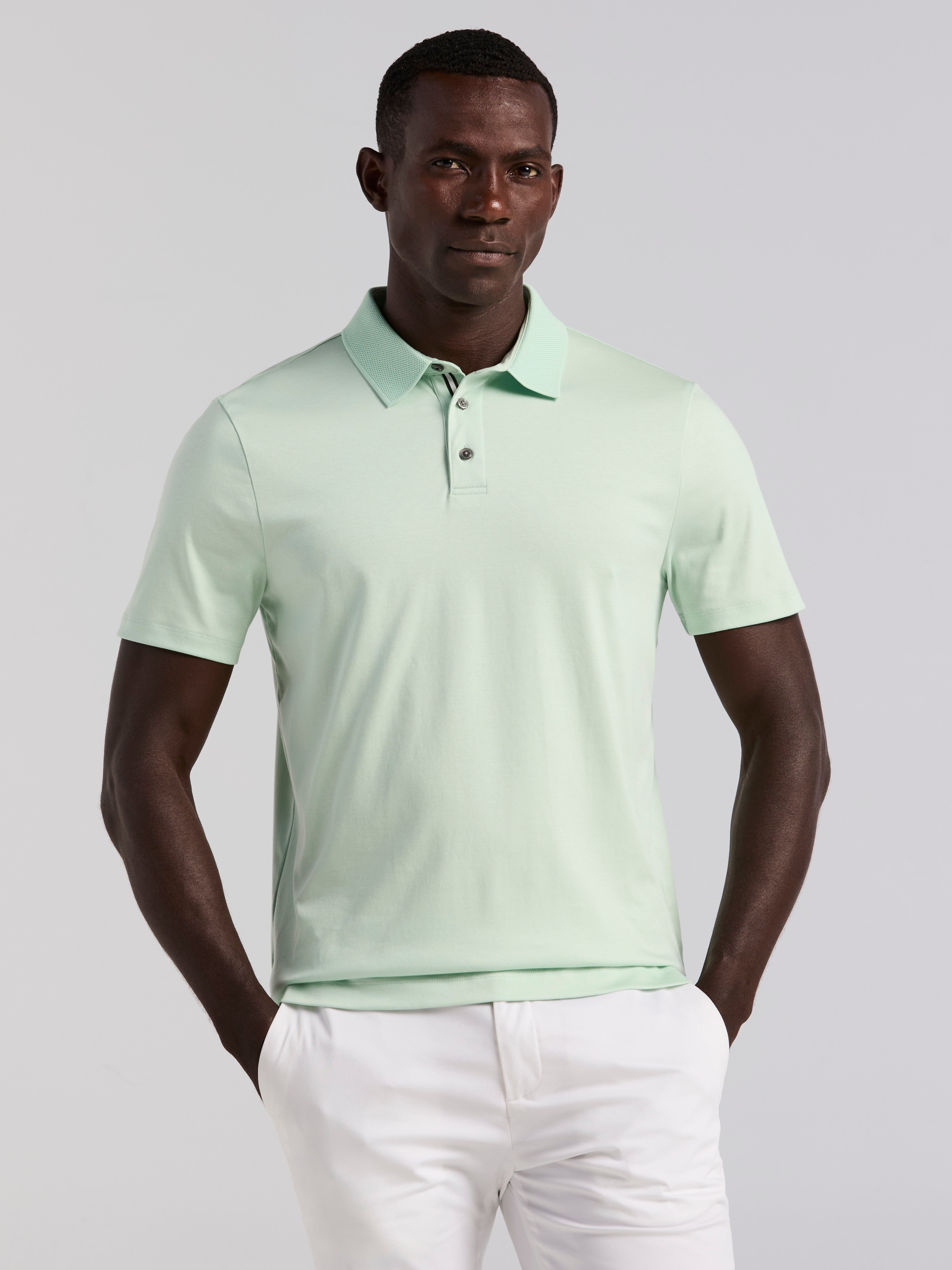 Cool Interlock Polo – Perry Ellis