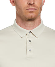 Cool Interlock Textured Collar Polo (Almond Milk) 