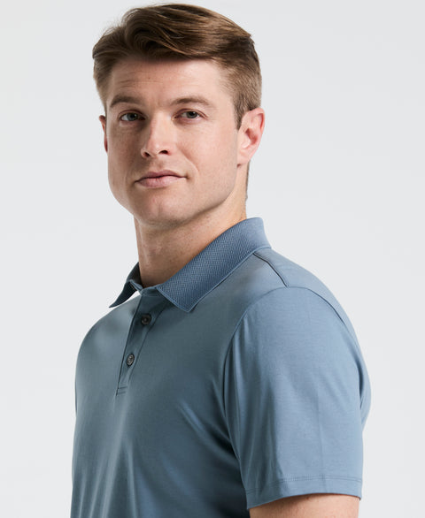 Interlock Polo Shirt (Blue Mirage) 