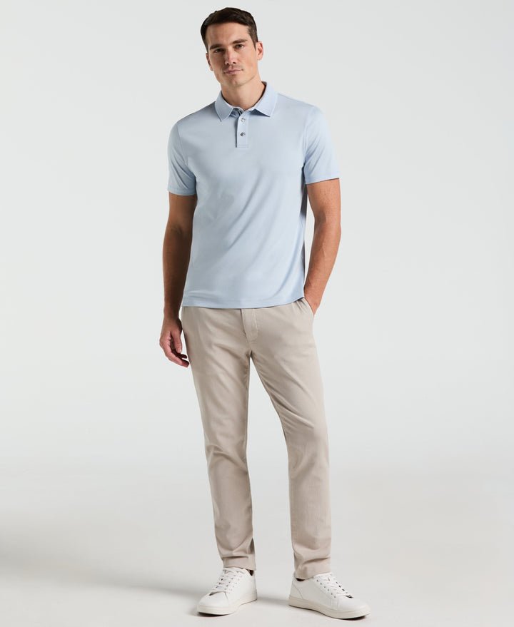 Cool Interlock Textured Polo (Kentucky Blue) 