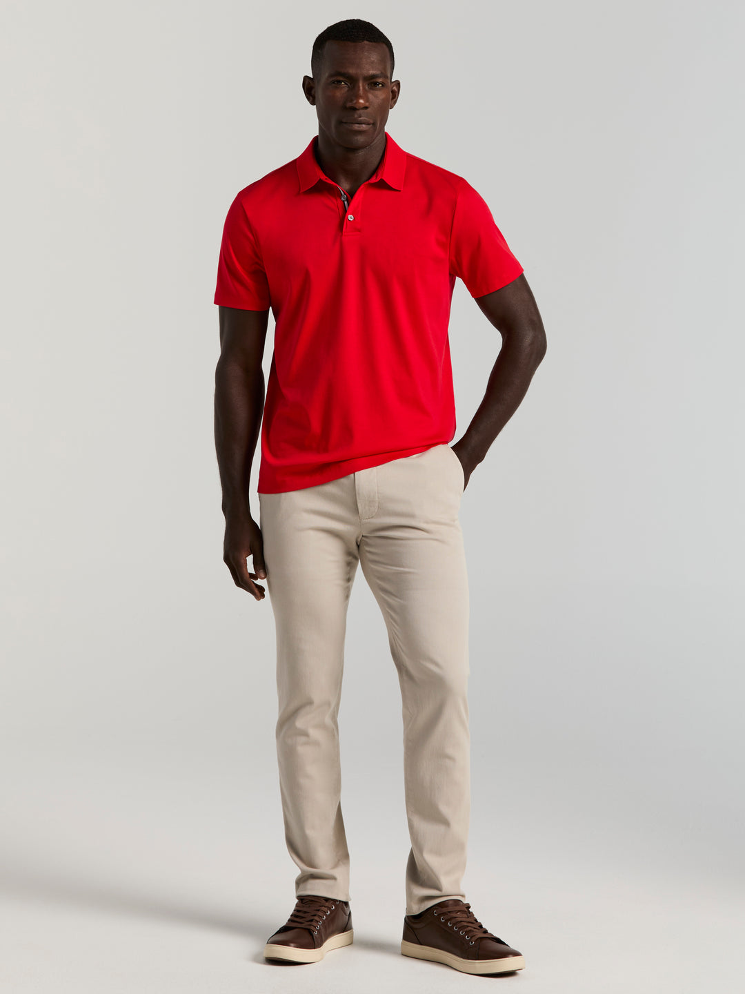 Interlock Polo Shirt (Racing Red) 