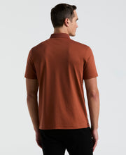 Cool Interlock Textured Polo (Rustic Brown) 