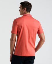 Cool Interlock Textured Polo (Burnt Sienna) 