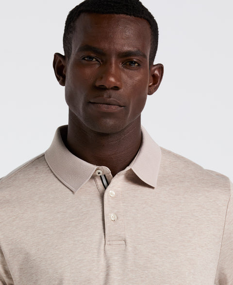 Interlock Polo Shirt (Island Fossil Htr) 