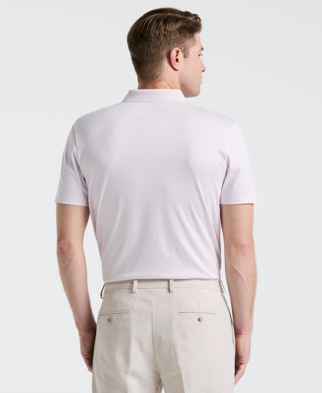 Cool Interlock Textured Polo (Orchid Ice) 