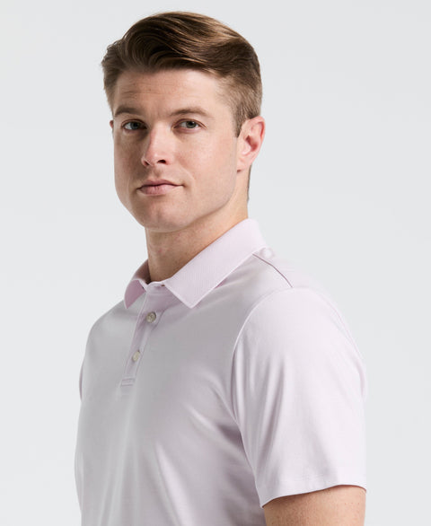Cool Interlock Textured Polo (Orchid Ice) 