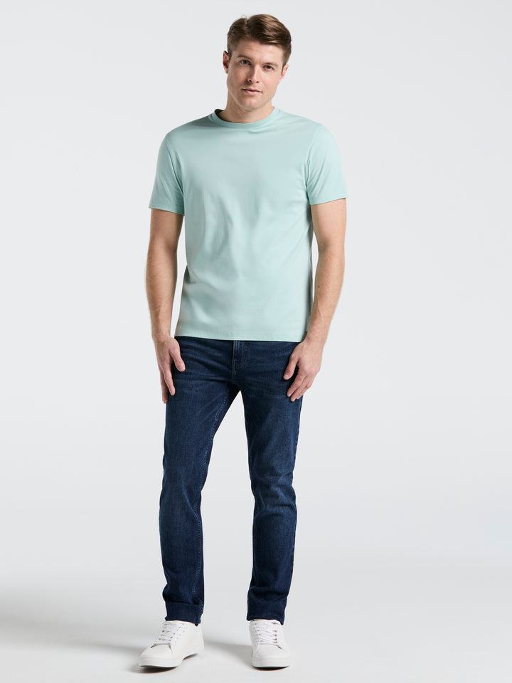 Cool Interlock Crew Neck Tee (Ether) 