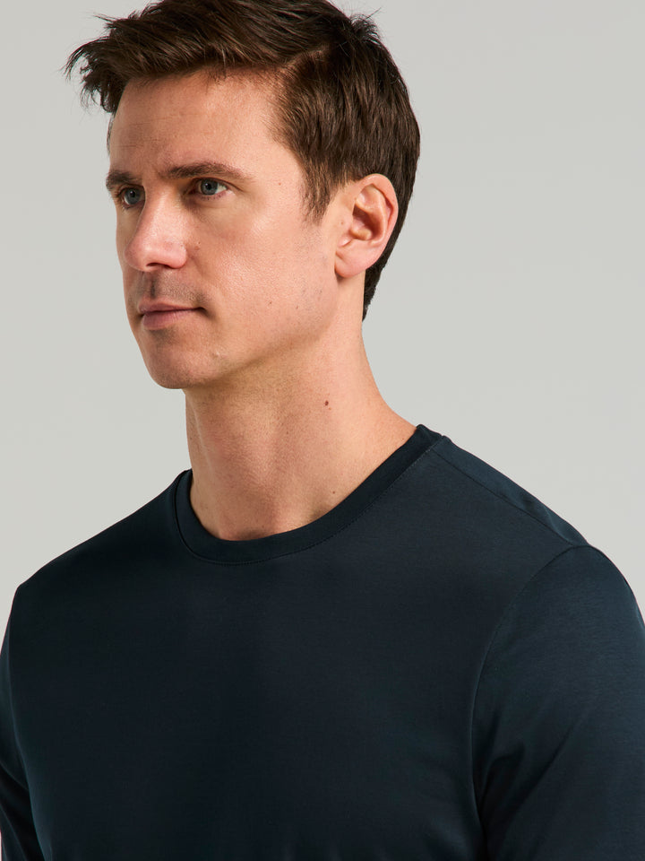Cool Interlock Crew Neck Tee (Dark Sapphire) 
