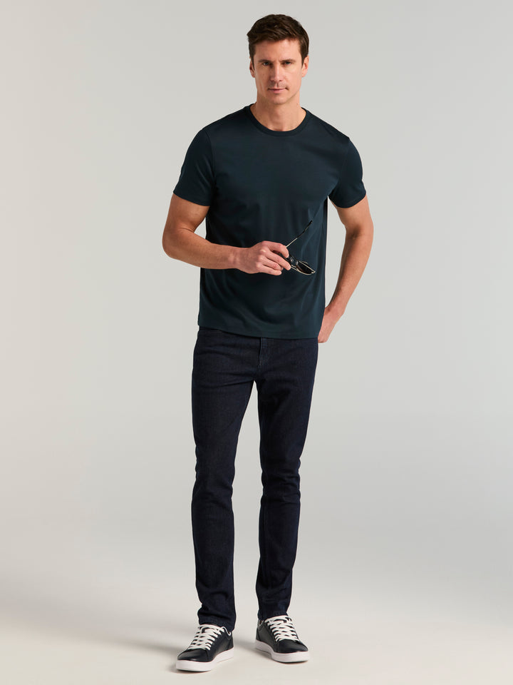 Cool Interlock Crew Neck Tee (Dark Sapphire) 