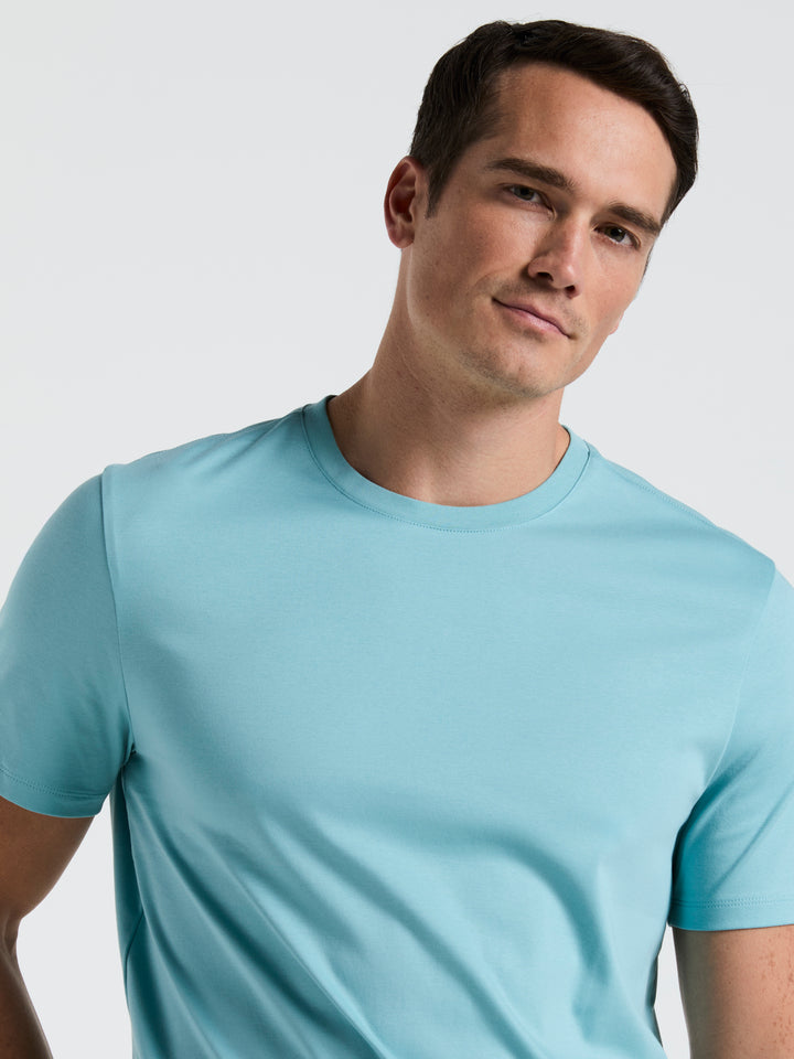 Cool Interlock Crew Neck Tee (Reef Waters) 