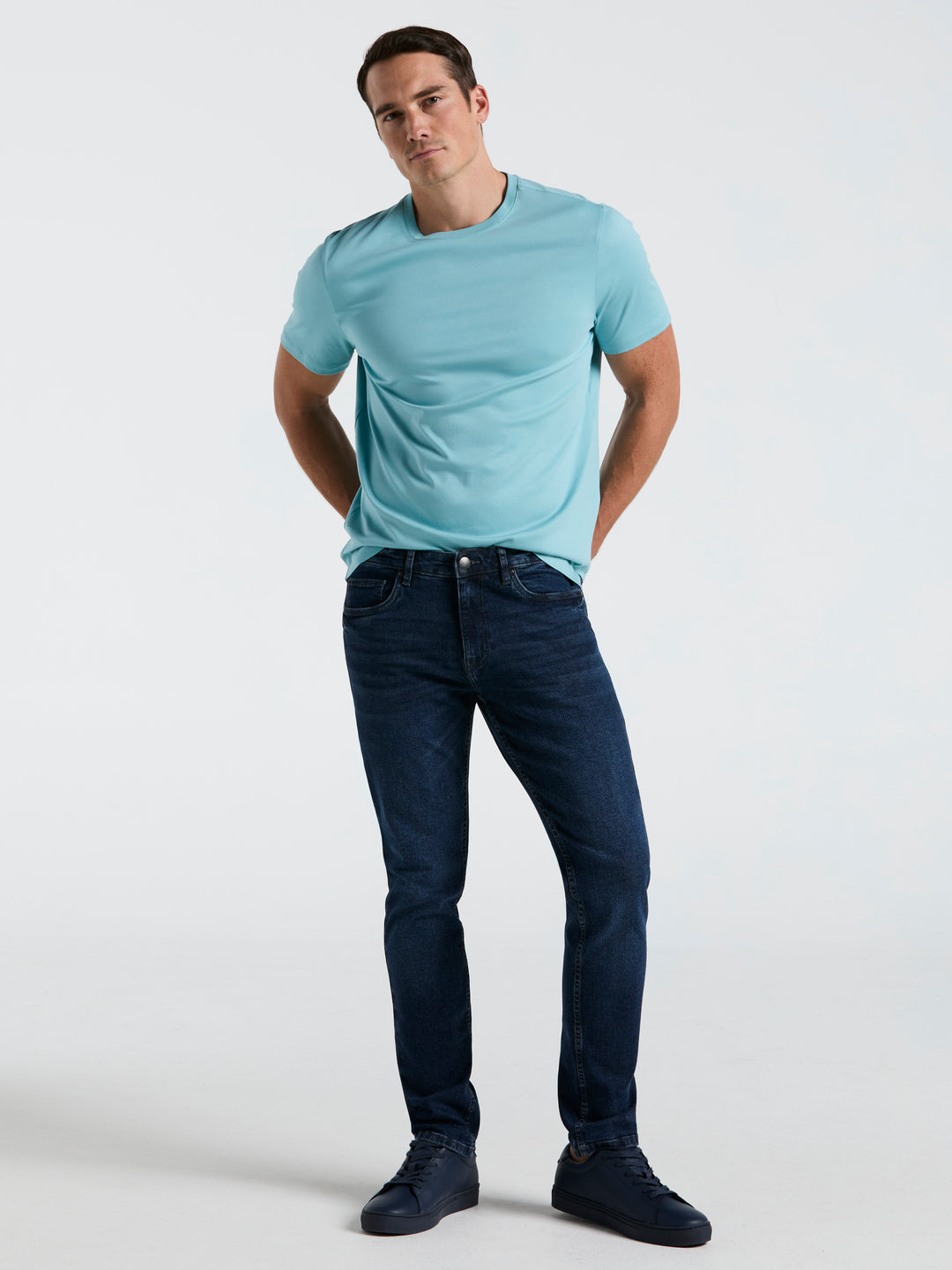 Cool Interlock Crew Neck Tee (Reef Waters) 