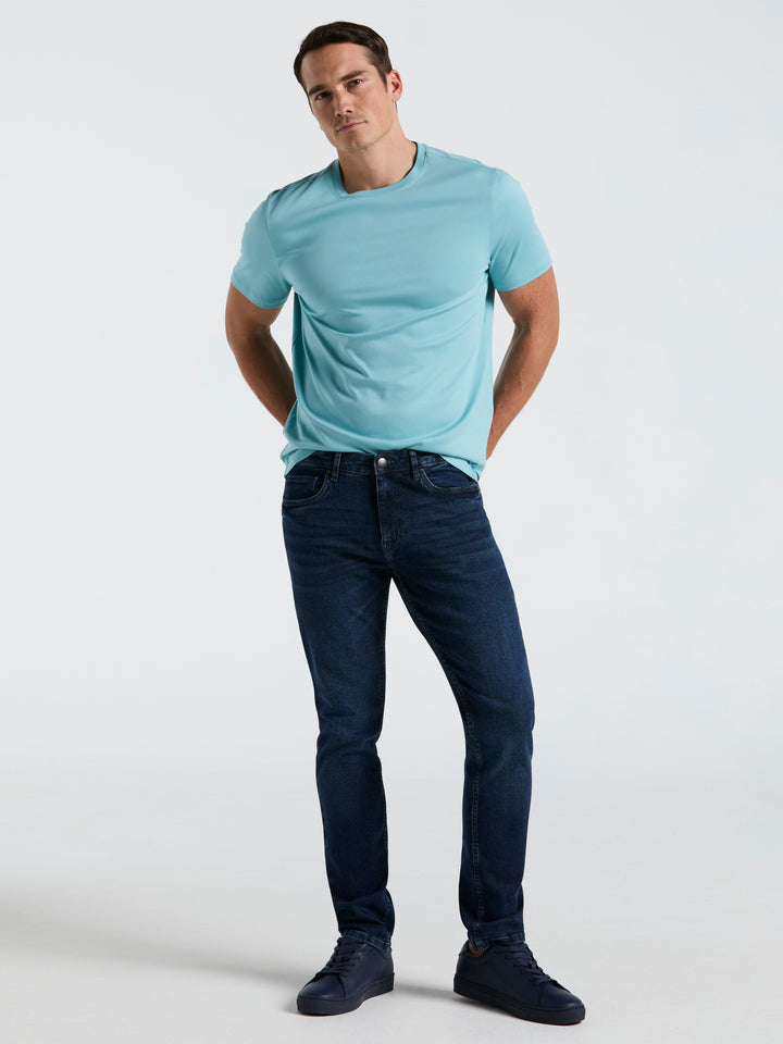 Cool Interlock Crew Neck Tee (Reef Waters) 
