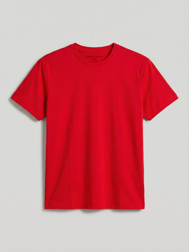 Cool Interlock Crew Neck Tee (Racing Red) 