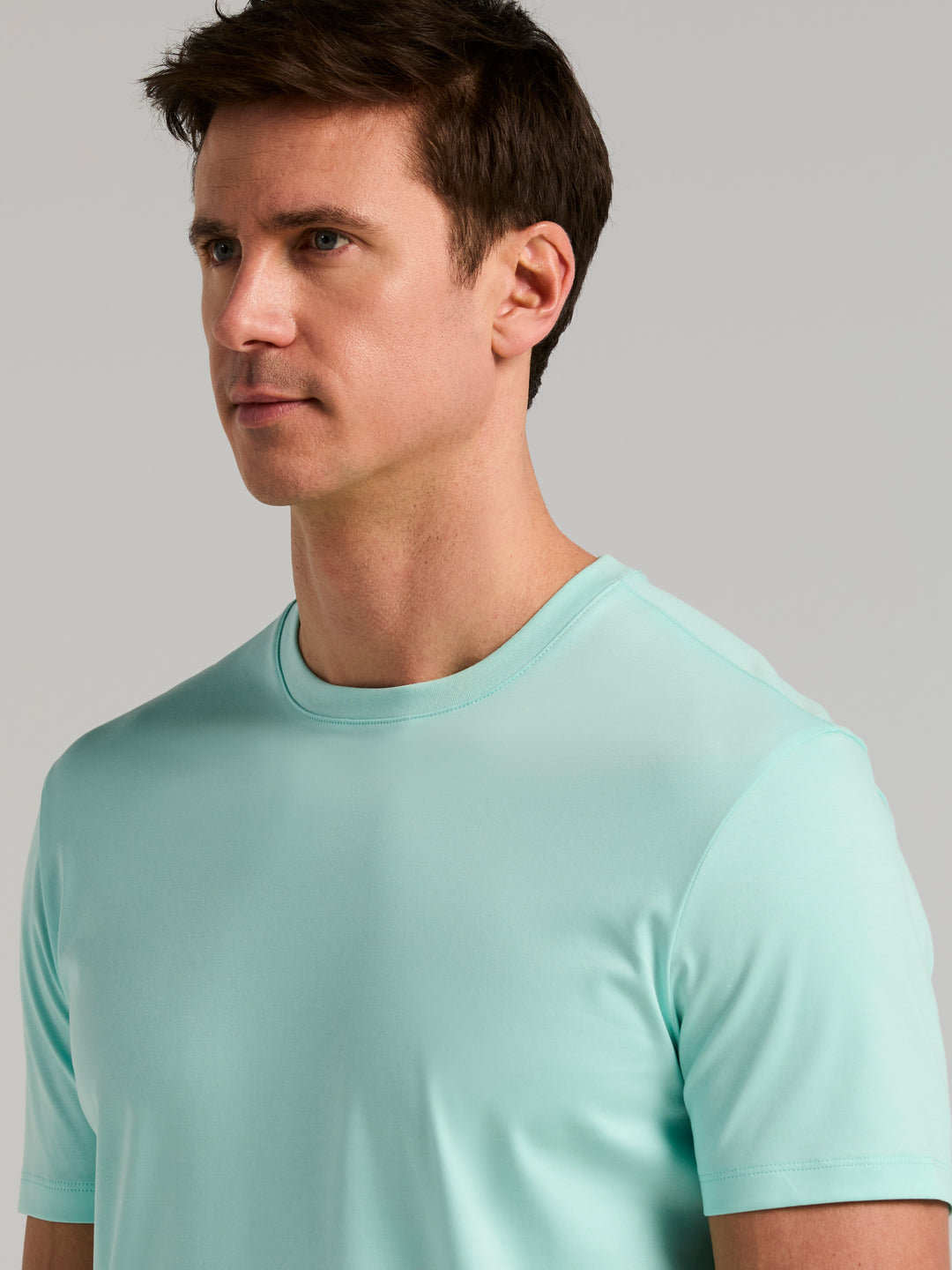 Cool Interlock Crew Neck Tee (Blue Tint) 