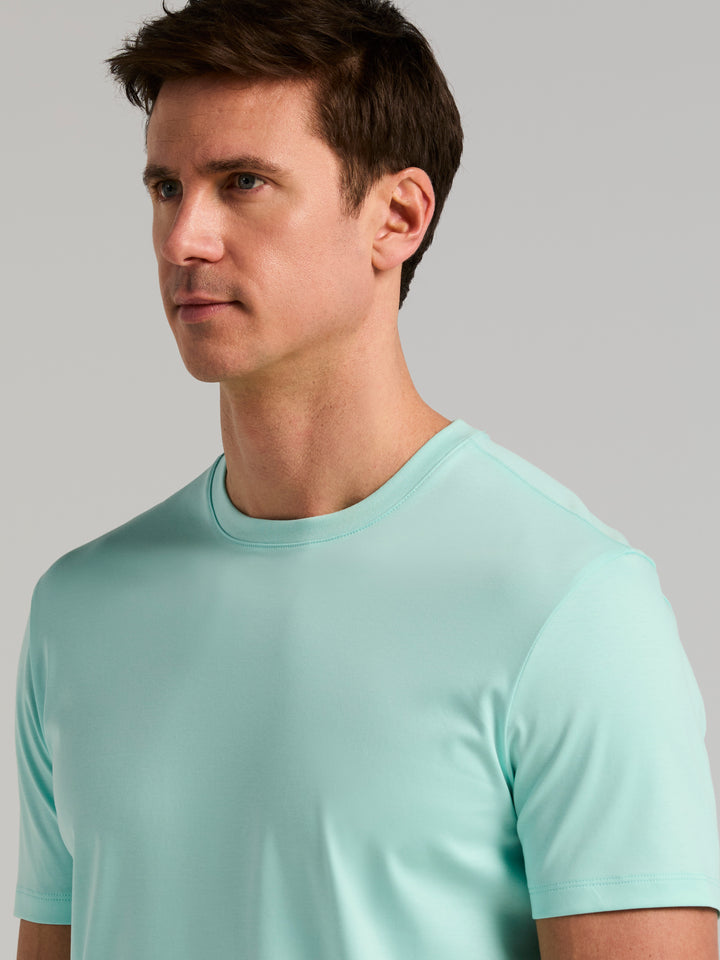 Cool Interlock Crew Neck Tee (Blue Tint) 