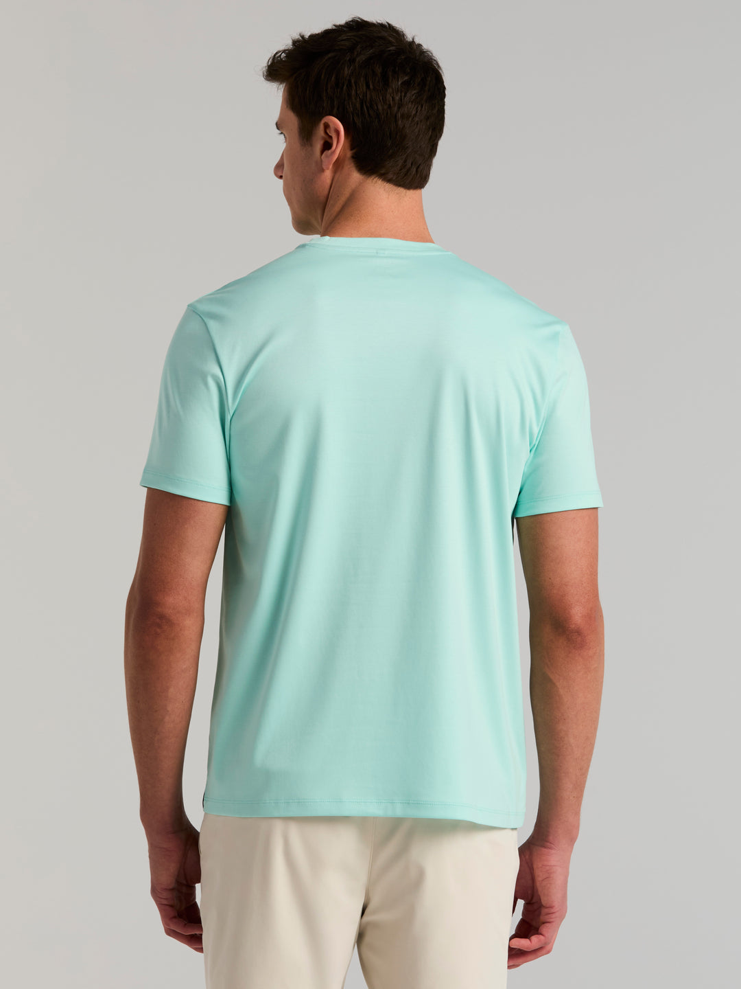 Cool Interlock Crew Neck Tee (Blue Tint) 