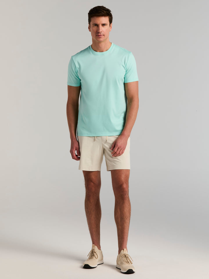 Cool Interlock Crew Neck Tee (Blue Tint) 