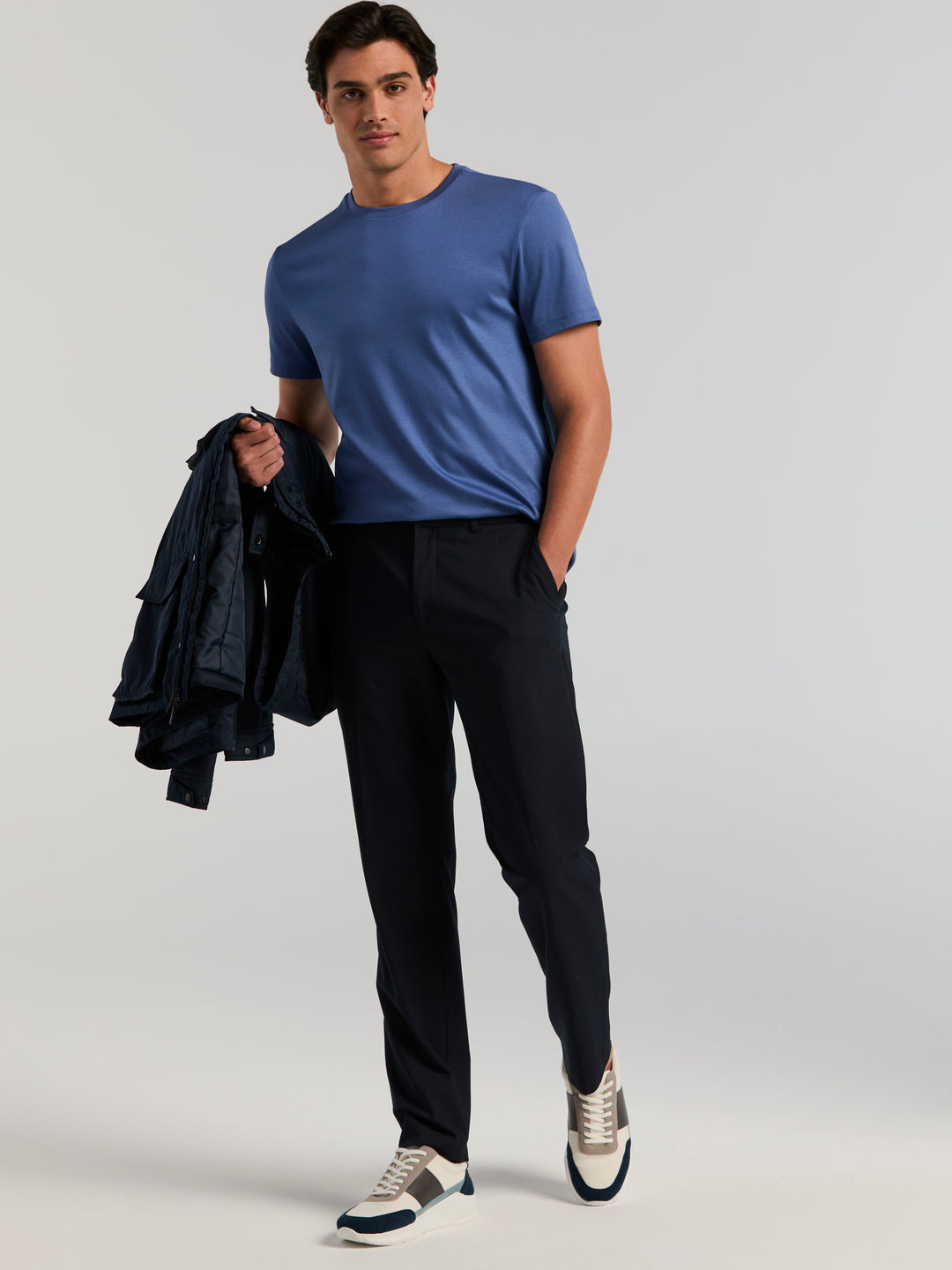 Cool Interlock Crew Neck Tee (Coastal Fjord) 