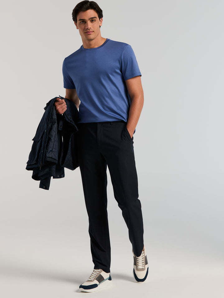 Cool Interlock Crew Neck Tee (Coastal Fjord) 